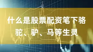 什么是股票配资笔下骆驼、驴、马等生灵
